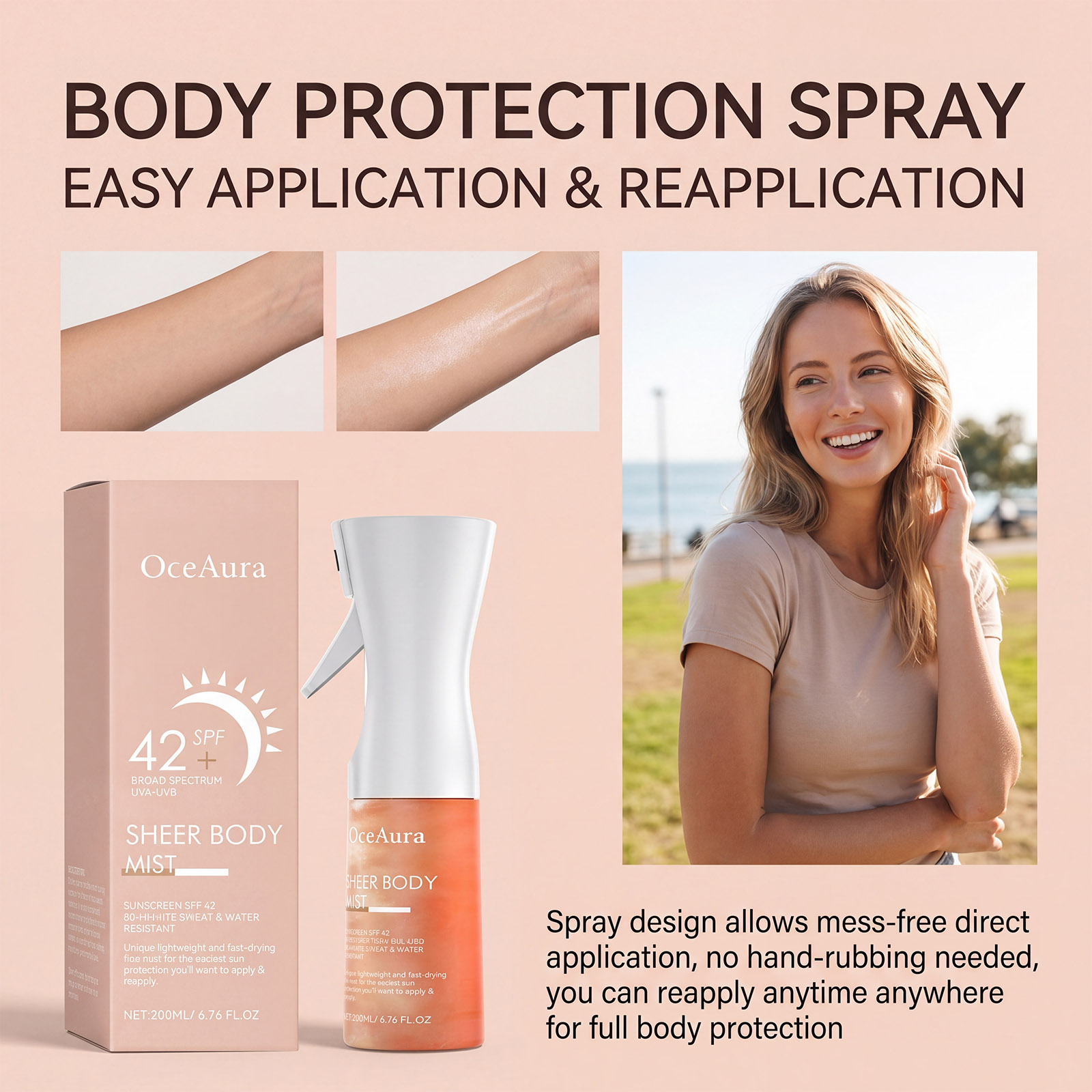 Face Mist Mineral - Summer Protection Spray Moisturizing Hydrating Outdoor