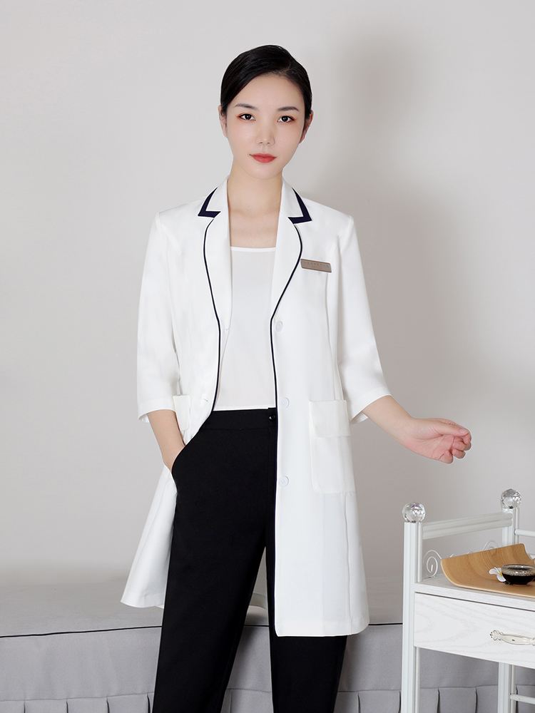 Skincare Whitelab - High-End Korean Style White Lab Coat