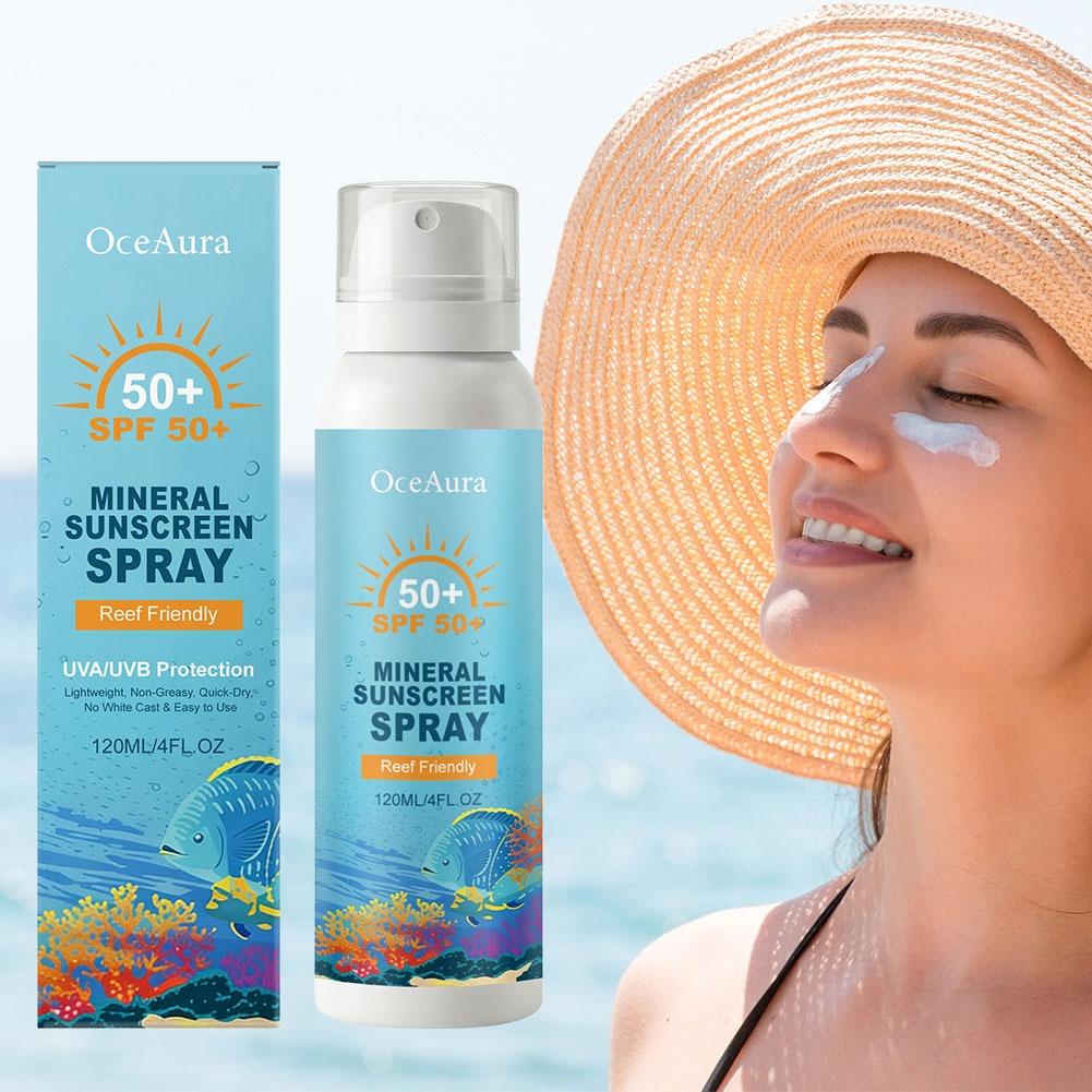 OceAura SPF50+ Mineral Sunscre - Face Mist Mineral avis et prix