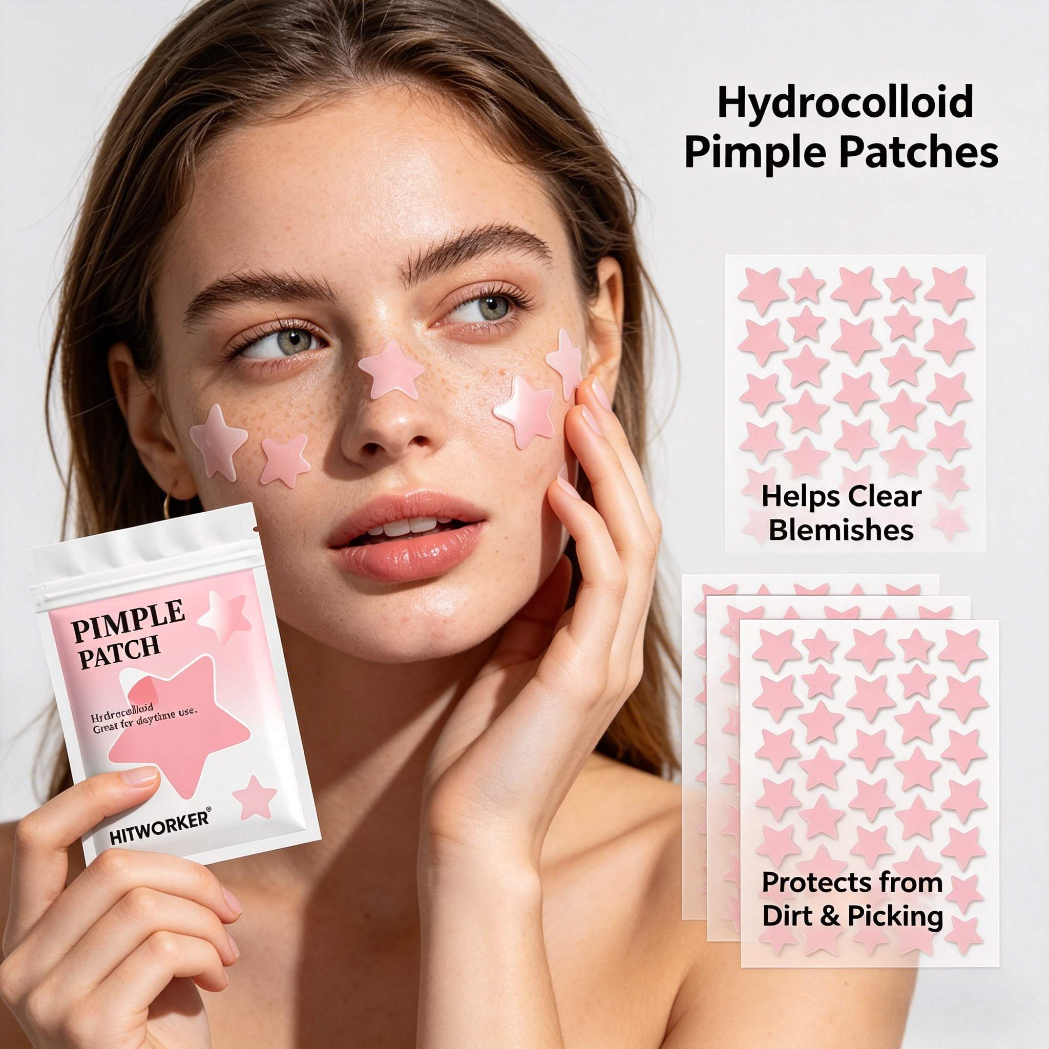 600pcs Pink Star Acne Patches, - Tea Tree Spot Treatment avis et prix