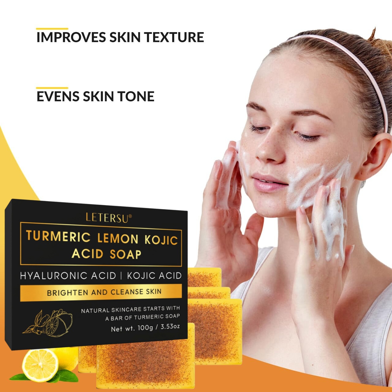 Turmeric Lemon Kojic Acid Soap - Kojic Acid Soap avis et prix