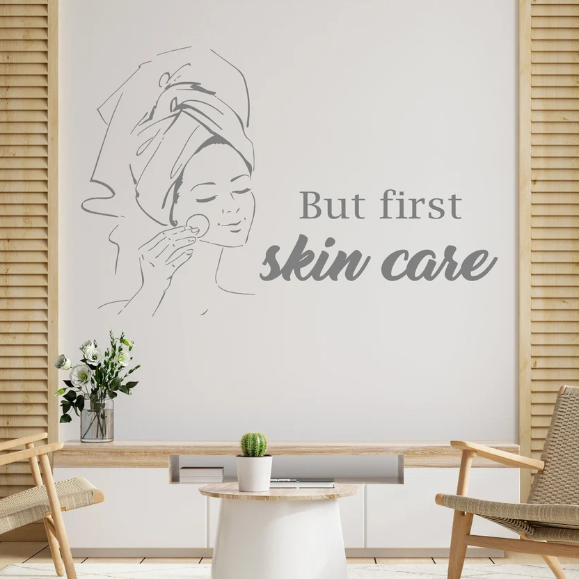 Pa Salon Woman Face Wall Decal - Skincare Quote avis et prix
