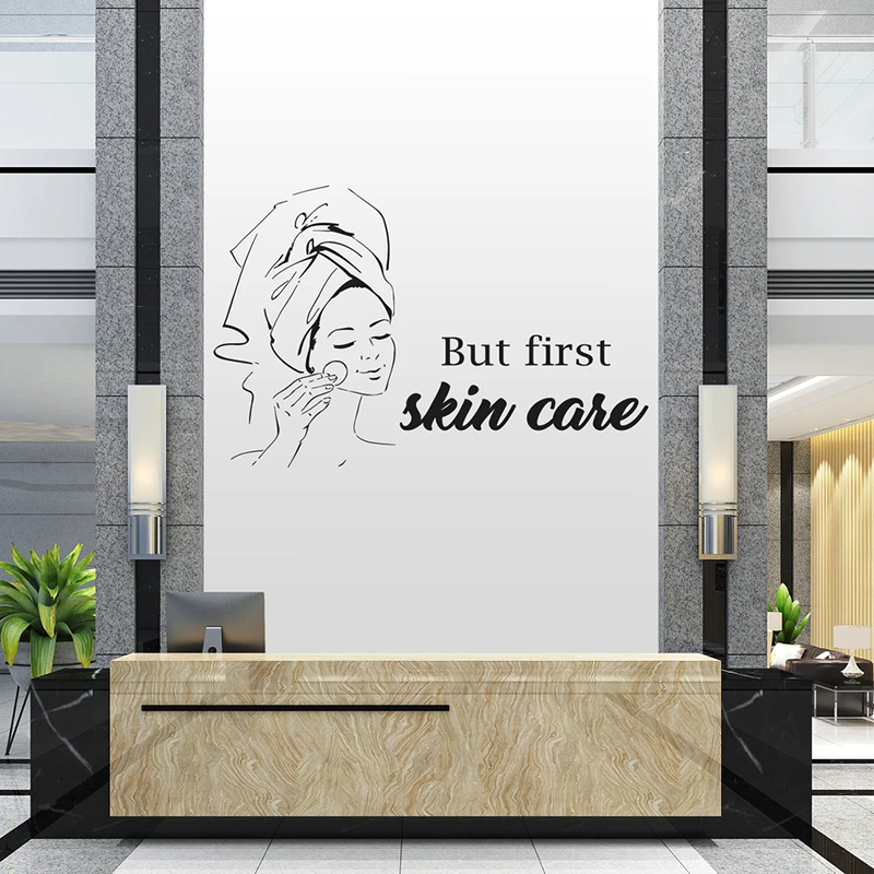 Pa Salon Woman Face Wall Decal - Skincare Quote avis et prix