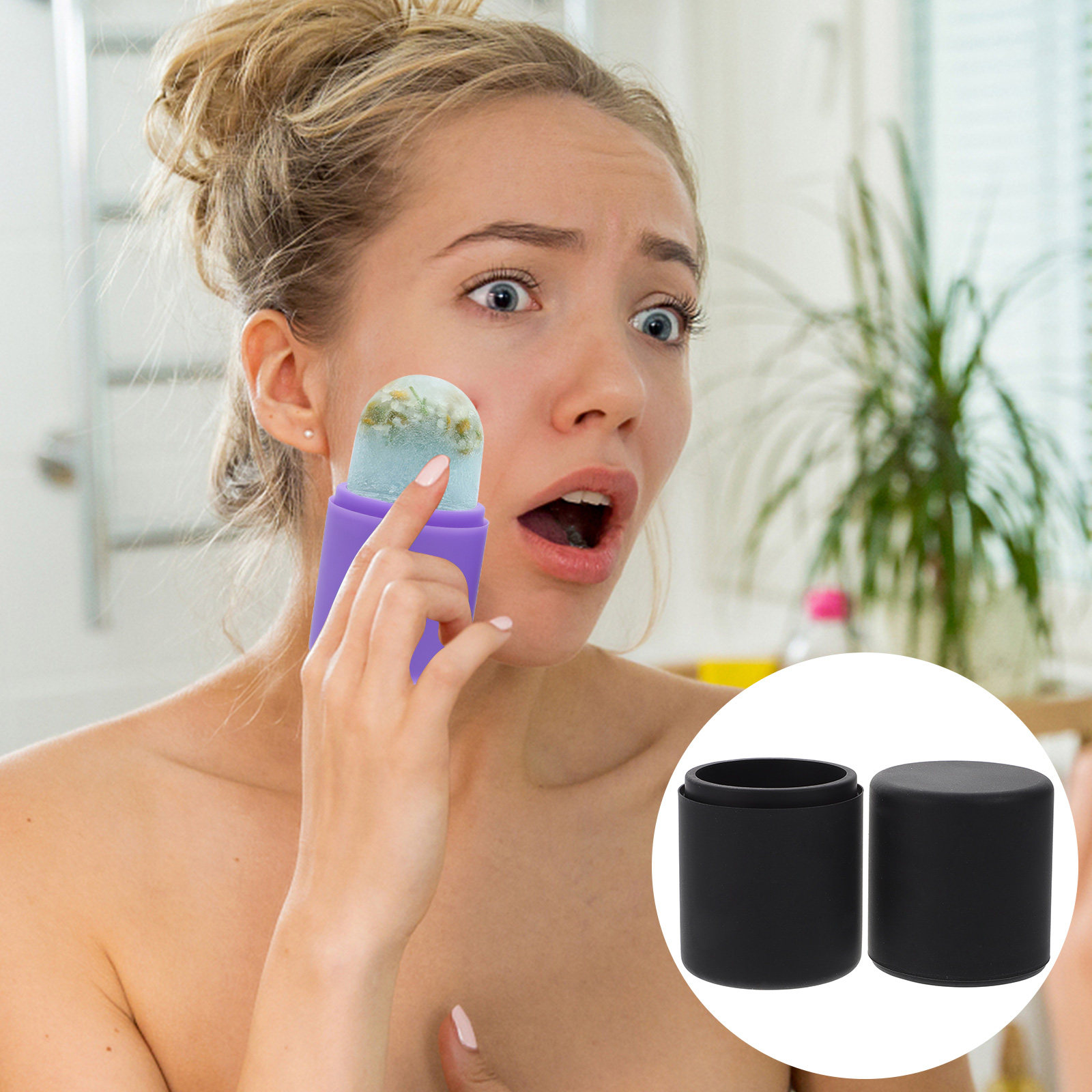 Ice Face Roller Silicone Facia - Skincare Glowing avis et prix