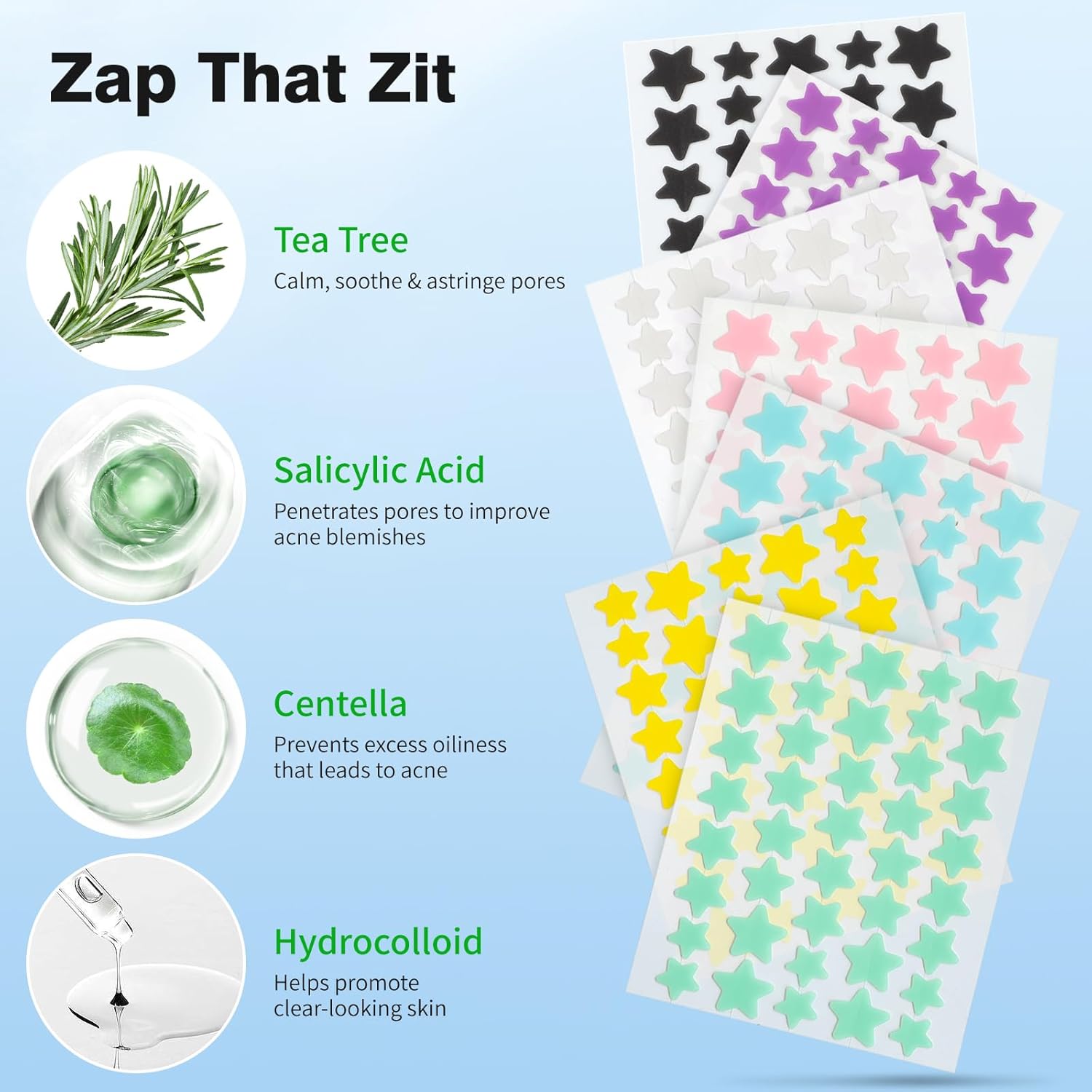 200Pcs Pimple Patches for Face - Tea Tree Spot Treatment avis et prix