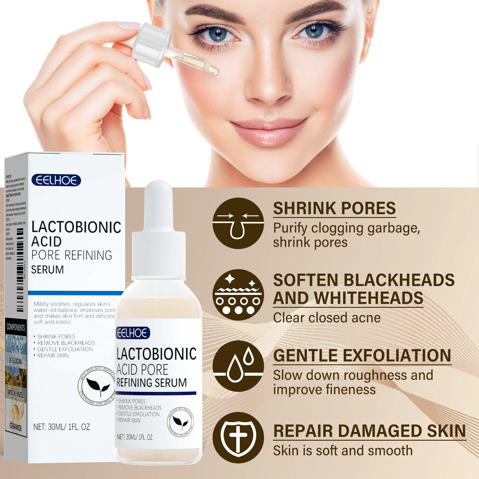 EELHOE Lactobionic Acid Pore S - Lactic Acid Toner avis et prix