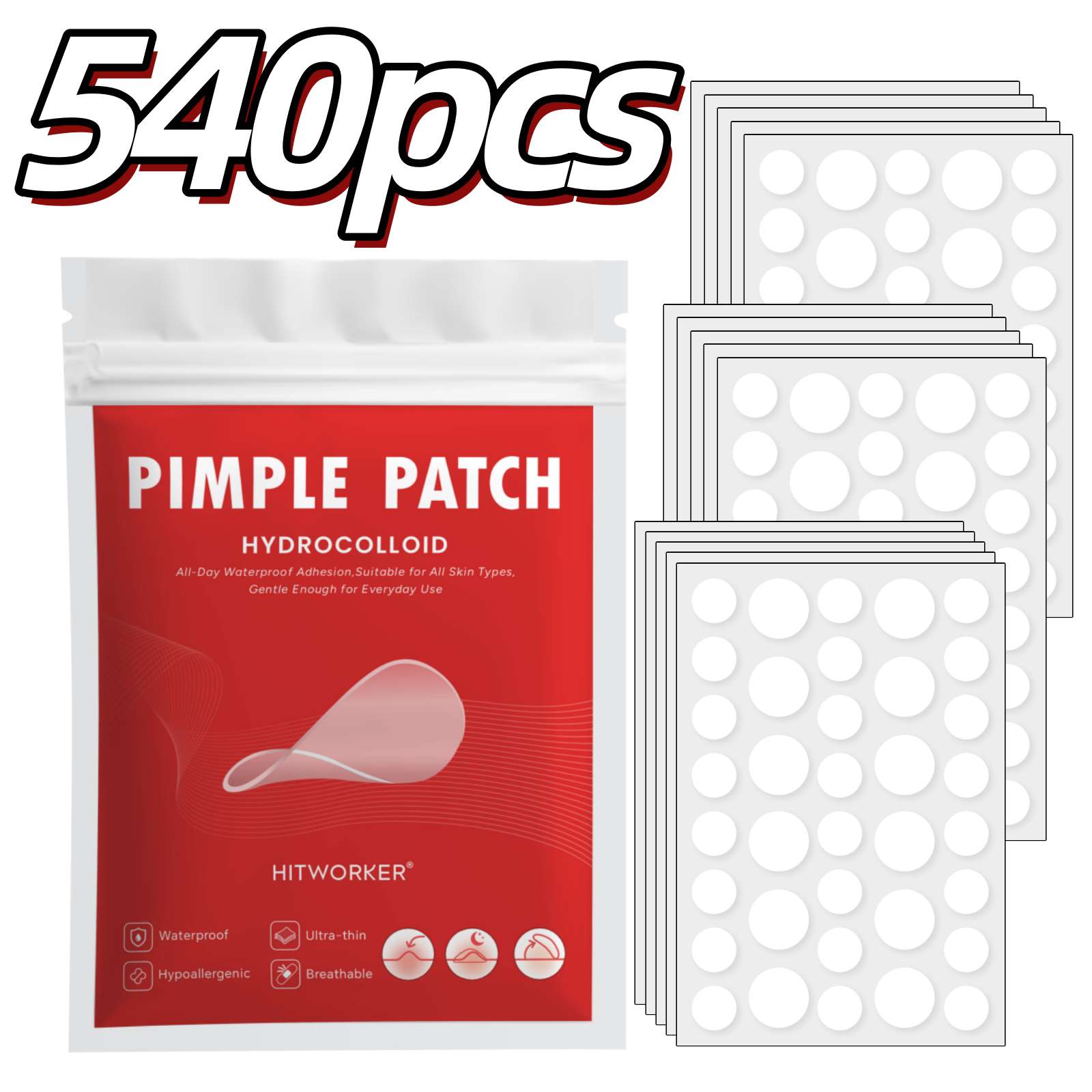 360/540/720pcs Hydrocolloid Ac - Tea Tree Spot Treatment avis et prix