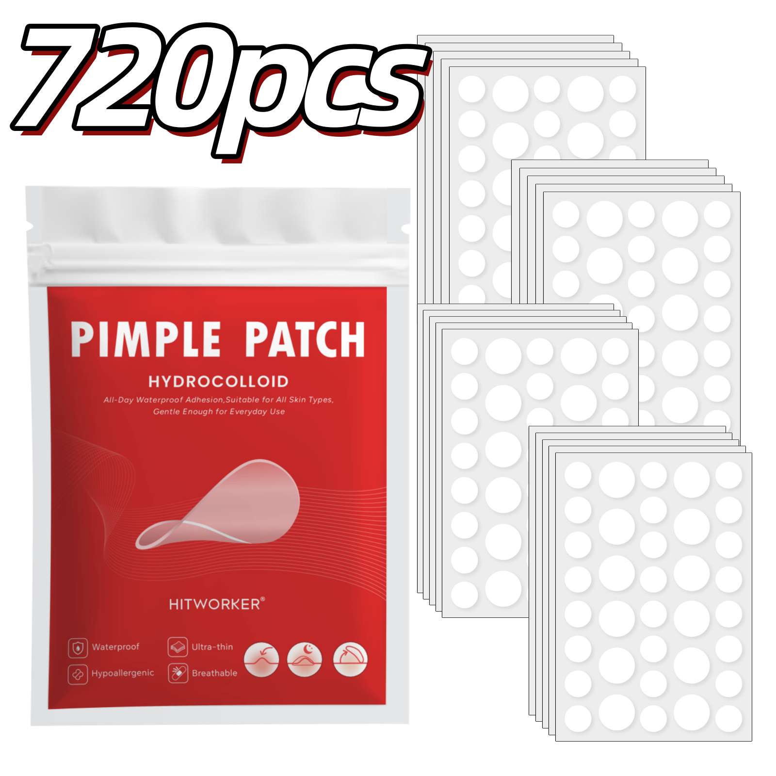 360/540/720pcs Hydrocolloid Ac - Tea Tree Spot Treatment avis et prix