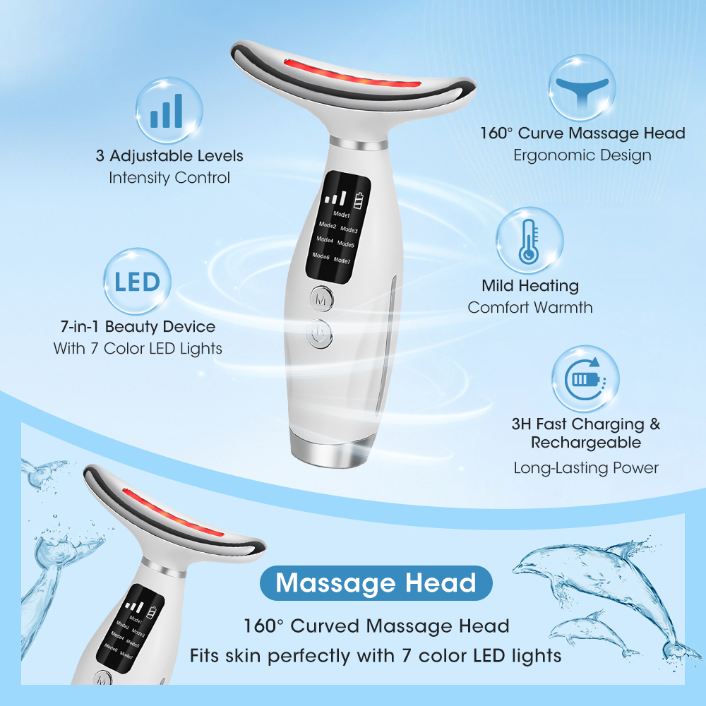 7 Colors LED Lights Therapy Fa - Skincare Glowing avis et prix