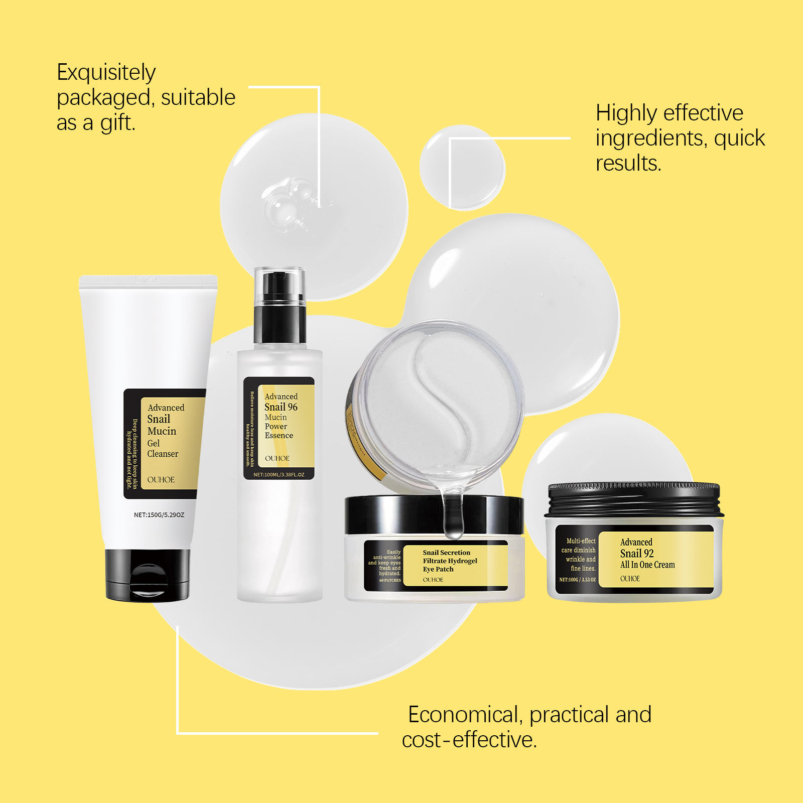 Snail Mucin 96 Skin Care Set M - Skincare Glowing avis et prix