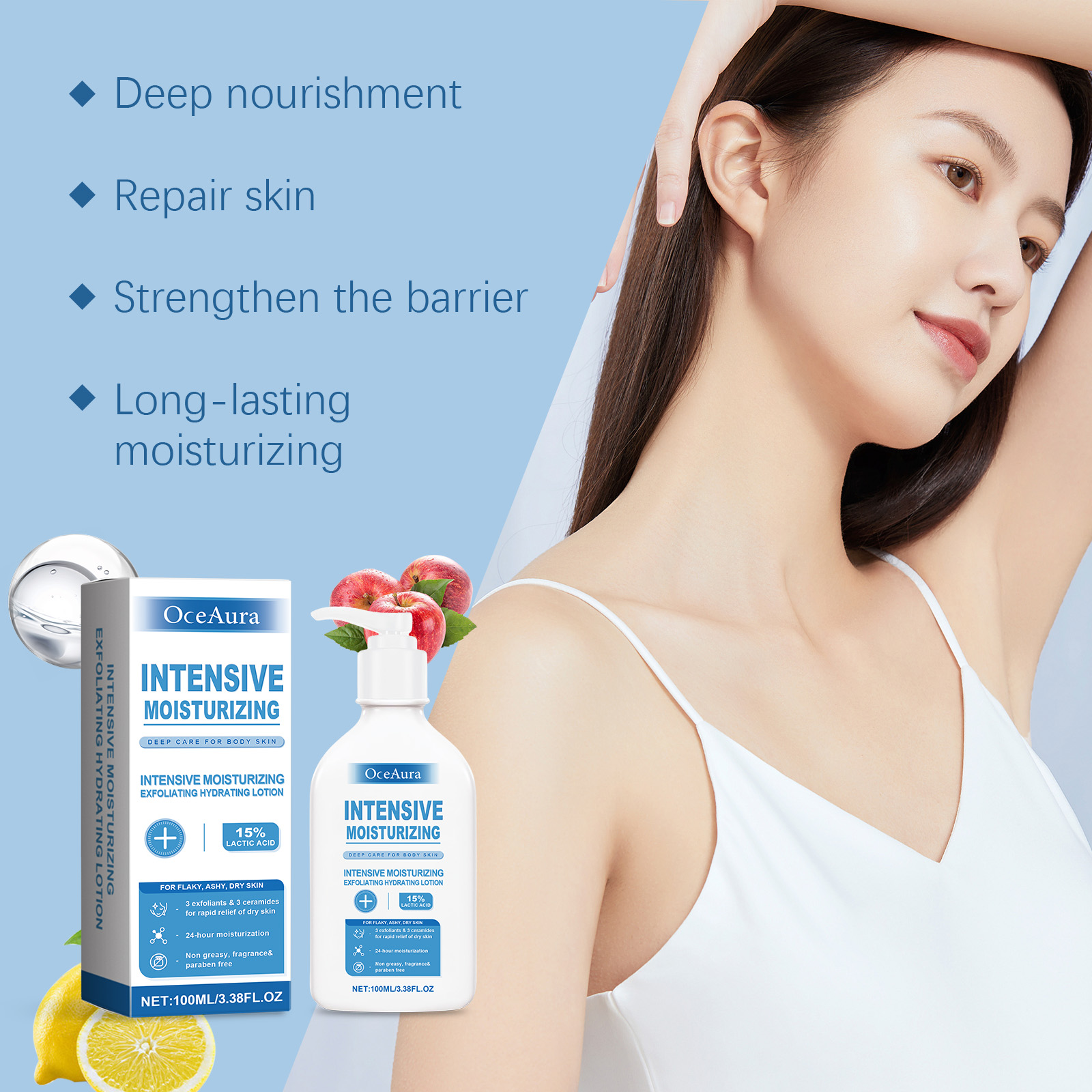 OceAura Intensive Healing Body - Lactic Acid Toner avis et prix