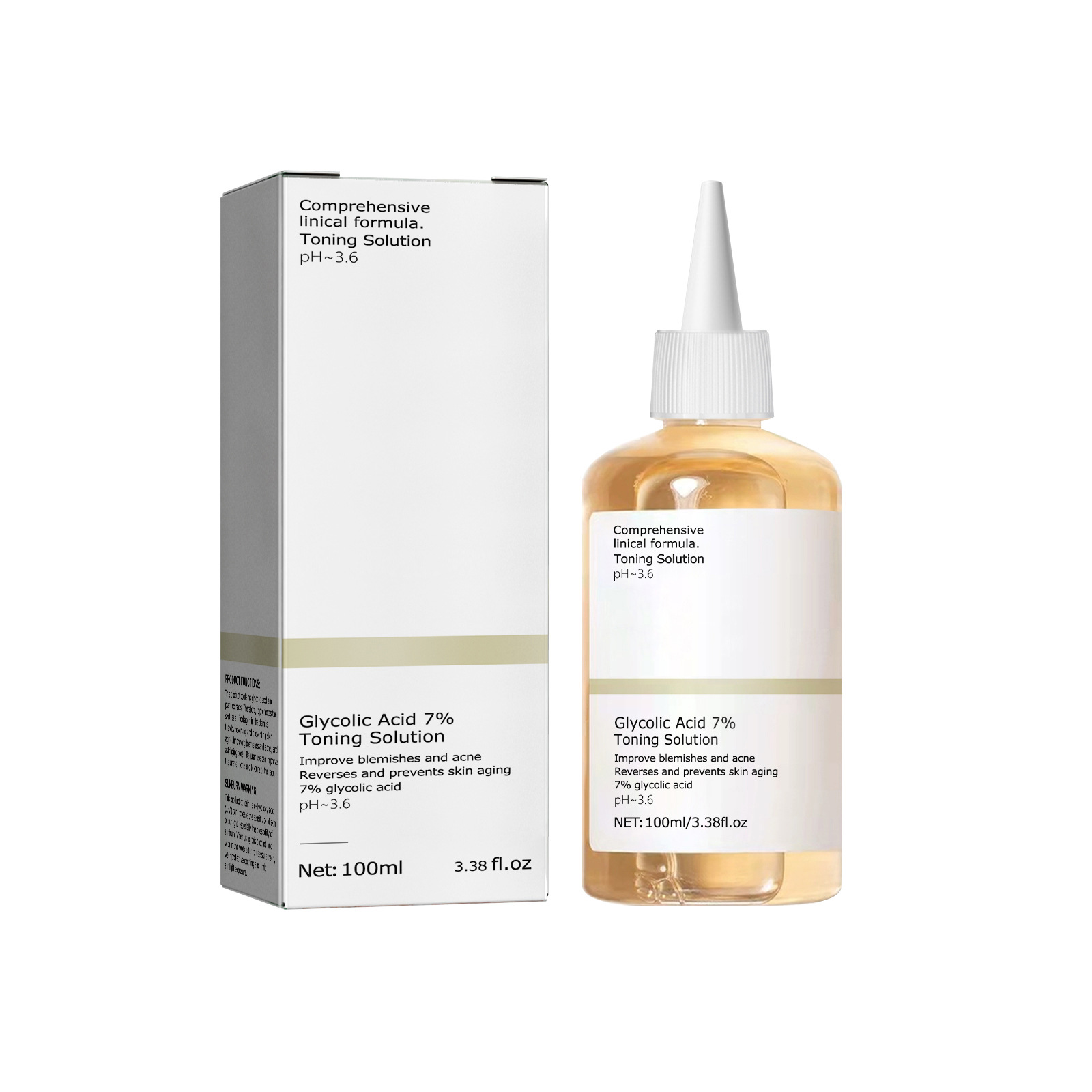 100ml Glycolic Acid 7% Toning  - Lactic Acid Toner avis et prix