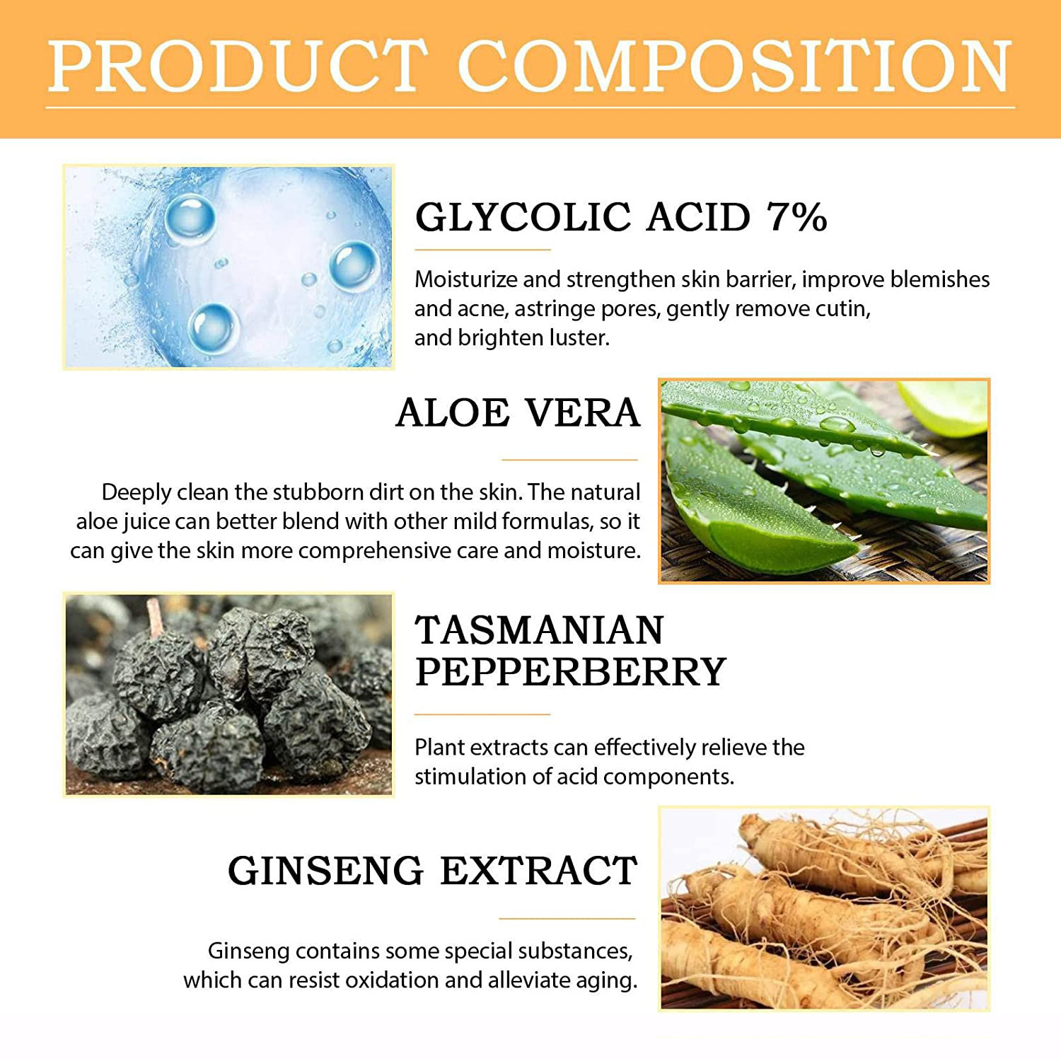 100ml Glycolic Acid 7% Toning  - Lactic Acid Toner avis et prix