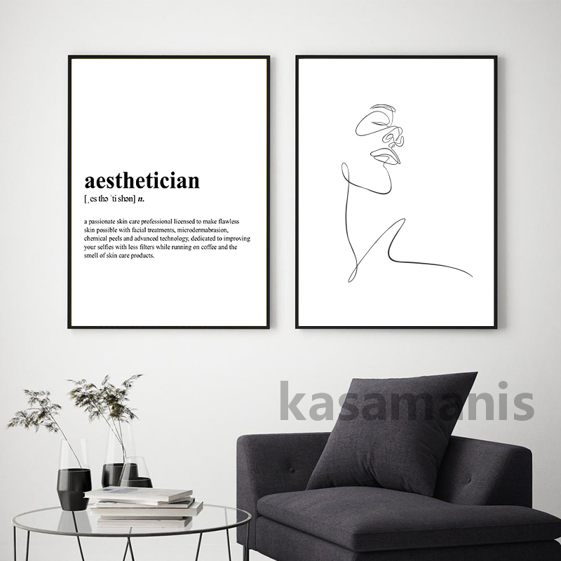 Aesthetician Definition Canvas - Skincare Quote avis et prix
