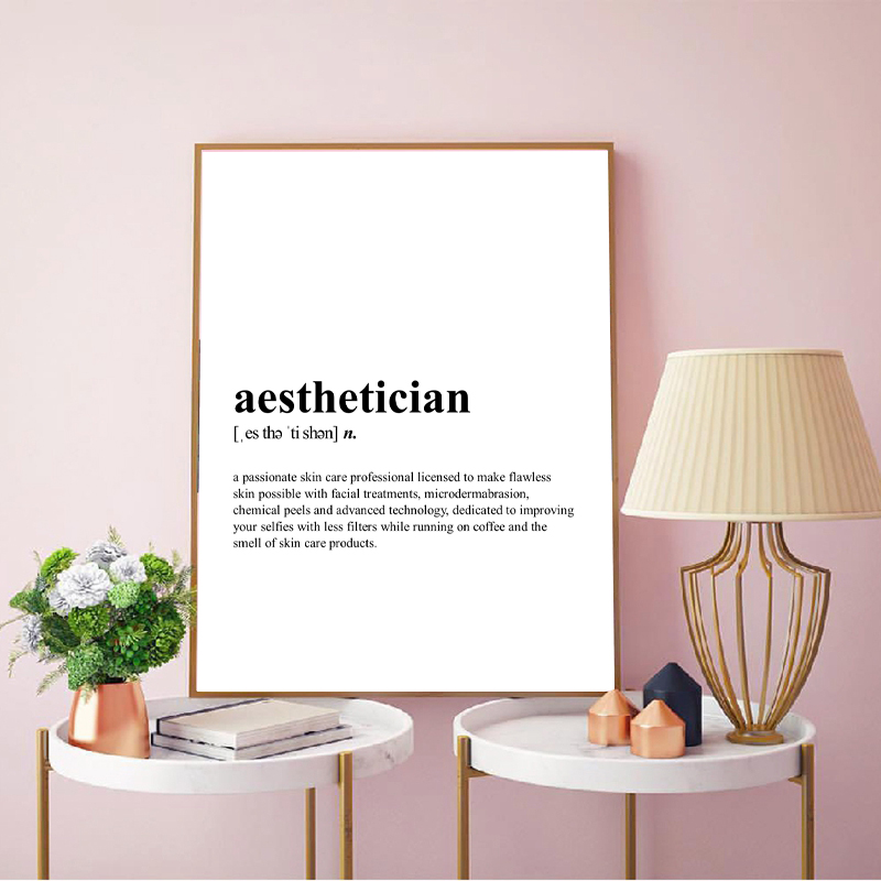 Aesthetician Definition Canvas - Skincare Quote avis et prix