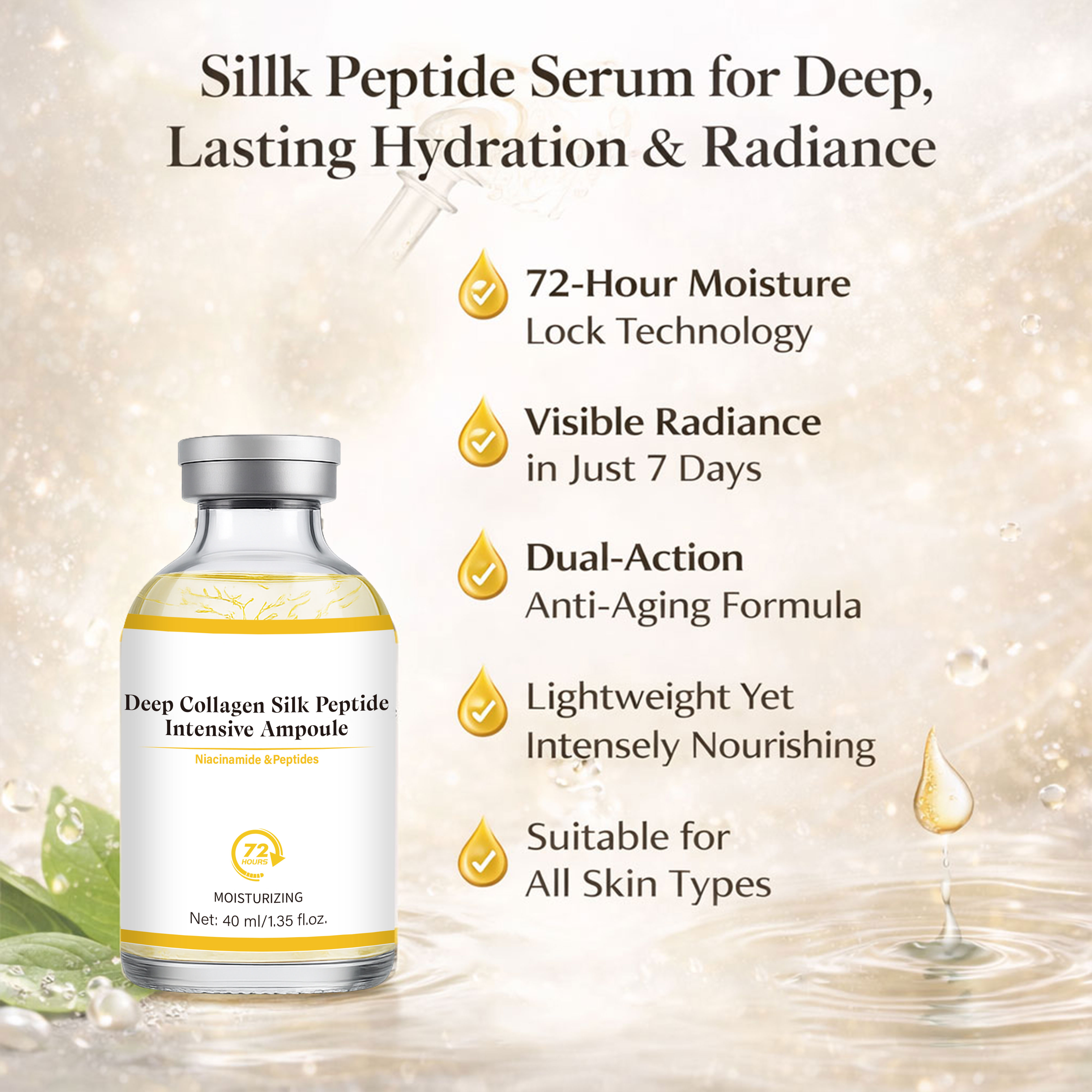 Deep Collagen Silk Peptide Int - Lactic Acid Toner avis et prix